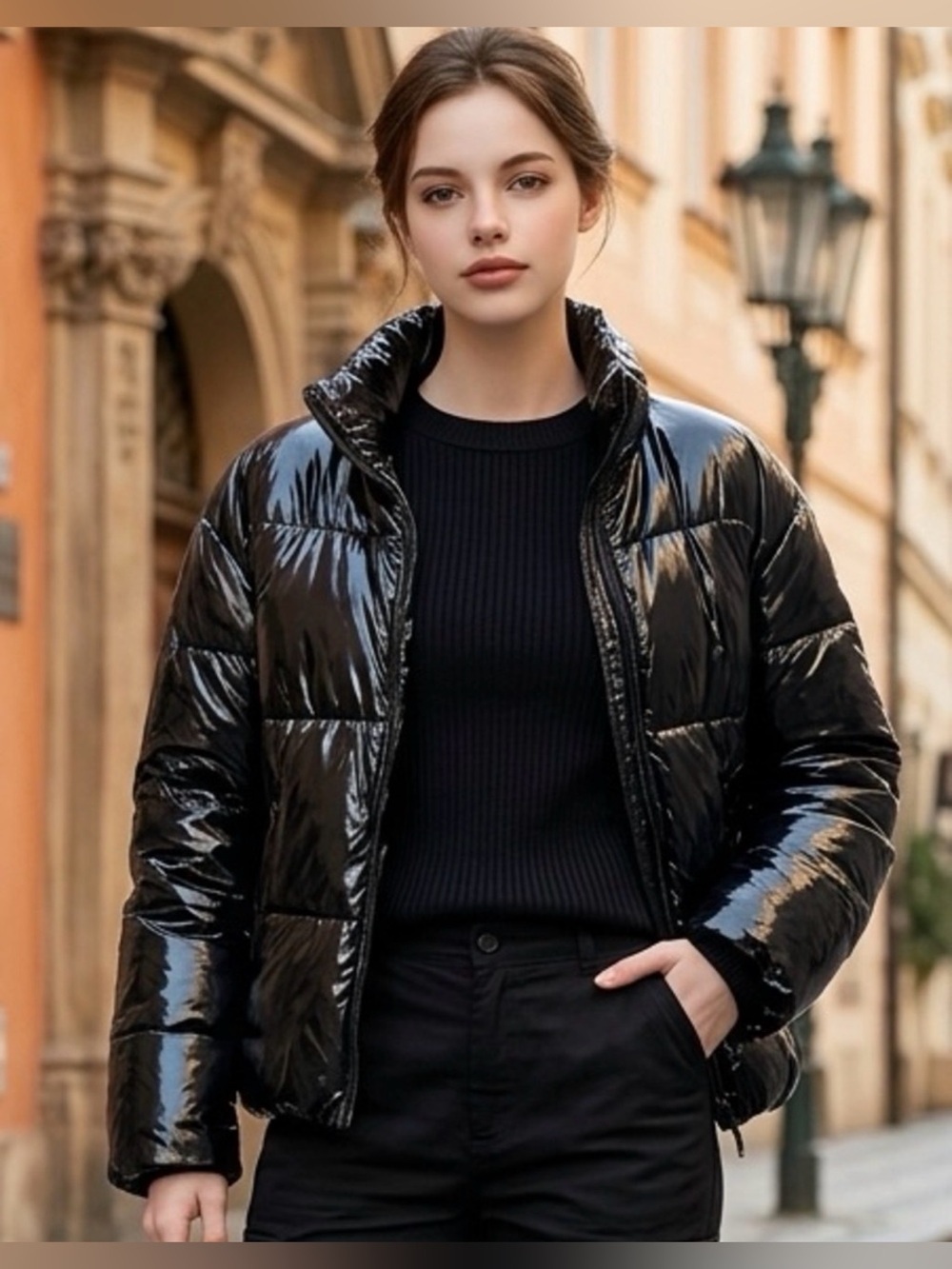 NWT Club Paradise Unisex Paxton Puffer Jacket No Front Closure - Black- Size 2XL